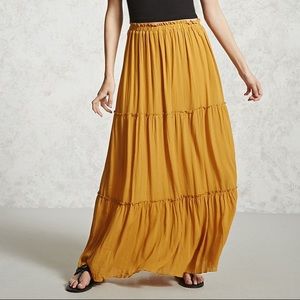 Forever 21 Tiered Maxi Skirt